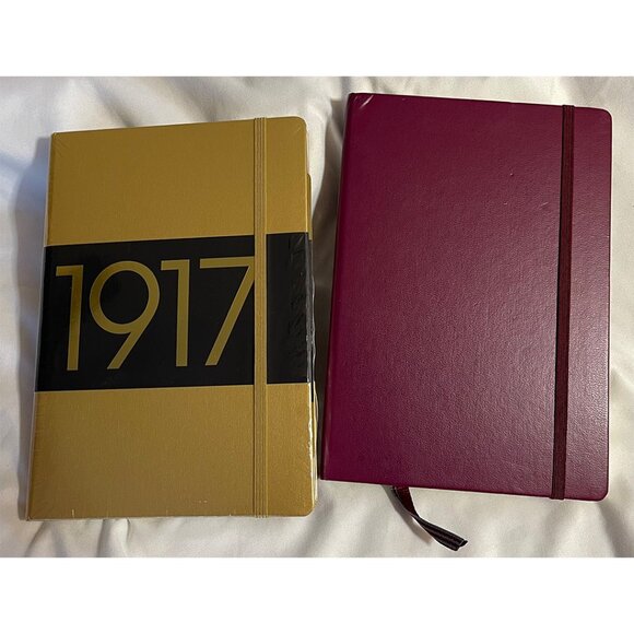 Leuchtturm1917 A5 Hardcover Notebook Duo | Gold Special Edition + Port Red - Picture 3 of 9